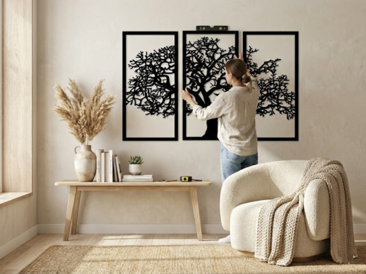 Prosty montaż obrazu ażurowego