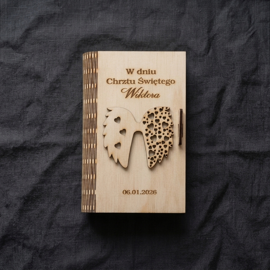 Pudełko na zdjęcia - Pamiątka Chrztu